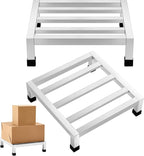 2 Pack Dunnage Rack 13.8" Long x 13.8" Wide, 3.9" Height Stainless Steel Dunnage Rack 1000+ Pound Capacity Storage Commercial Food Service Storage in Restaurant Kitchens Shop