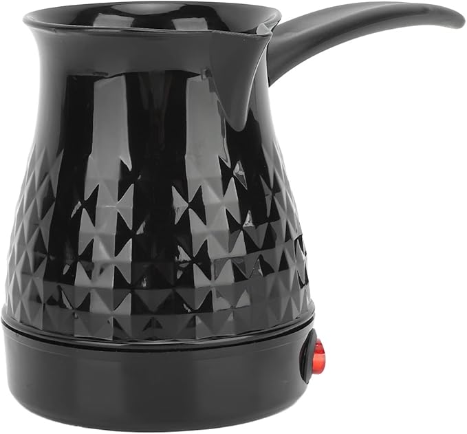 Fockety Turkish Coffee Maker, 600ml Capacity ABS Stainless Steel Turkish Greek Arabic Coffee Pot with Removable Handle, Electric Coffee Maker Machine Pot Warmer Kettle for Home, Tea, Coffee