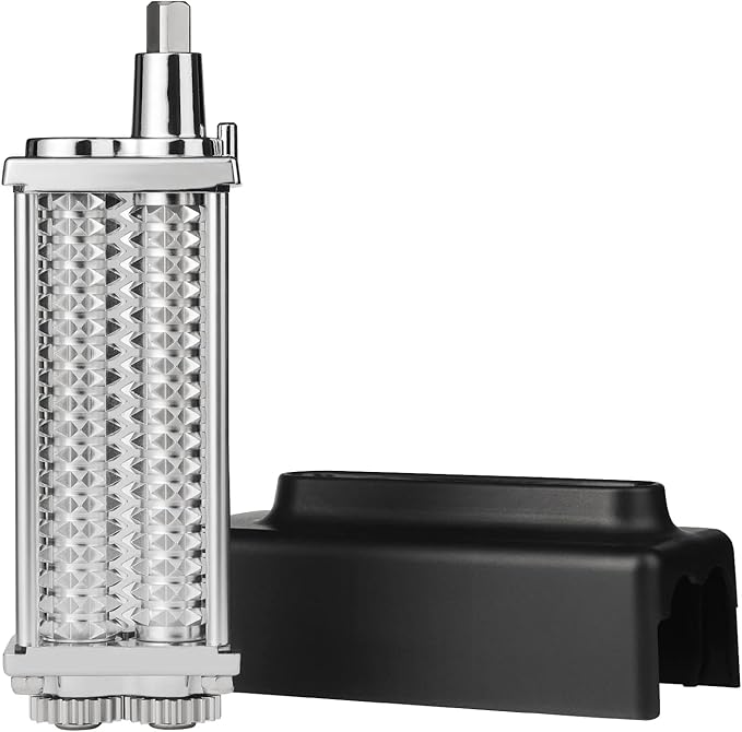 Meat Tenderizer for KitchenAid Stand Mixer-Updated Stainless Steel Gears Meat Tenderizer Attachment for All Models KitchenAid, Sturdy and Last (Black)