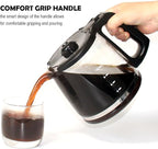 12-Cup Replacement Glass Coffee Carafe Compatible with Mr. Coffee LMX, TP, MMX, and MSX series coffeemakers