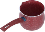 butter warmer Pan, Non Stick Milk Pan Mini Coffee Pot Saucepan Lightweight Kitchen Cooking Pot Aluminium Alloy Saucepan Cooking Pots Pot Stone Pot(red)