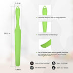 Silicone Blender Spatula for Vitamix Blade Scraper - Easy to Reach Under Blender Blades and Edges, Silicone Rubber Grip with Hanging Holes Reusable (Green)