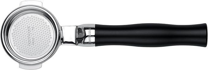 Normcore 58 mm Silm Bottomless Portafilter, Naked Portafilter with Black Anodized Aluminum Fits La Marzocco, 18 g Precision Double shot Basket Included