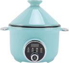 Zerodis Pot Tagines Non Stick Inner Pot Stainless Steel Basket Appetizer Bowls Tajine Style with Dome Cover Tagine Serving Dish 3.2 Liter Capacity Smart Pressure Cooker Cooker (US Plug 110v)