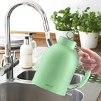 ASCOT Electric Kettle, Stainless Steel Tea Boiler 1.6L 1500W Retro Tea Heater & Boiling Kettle, Auto Shut-Off and Boil-Dry Protection(Matte Green)