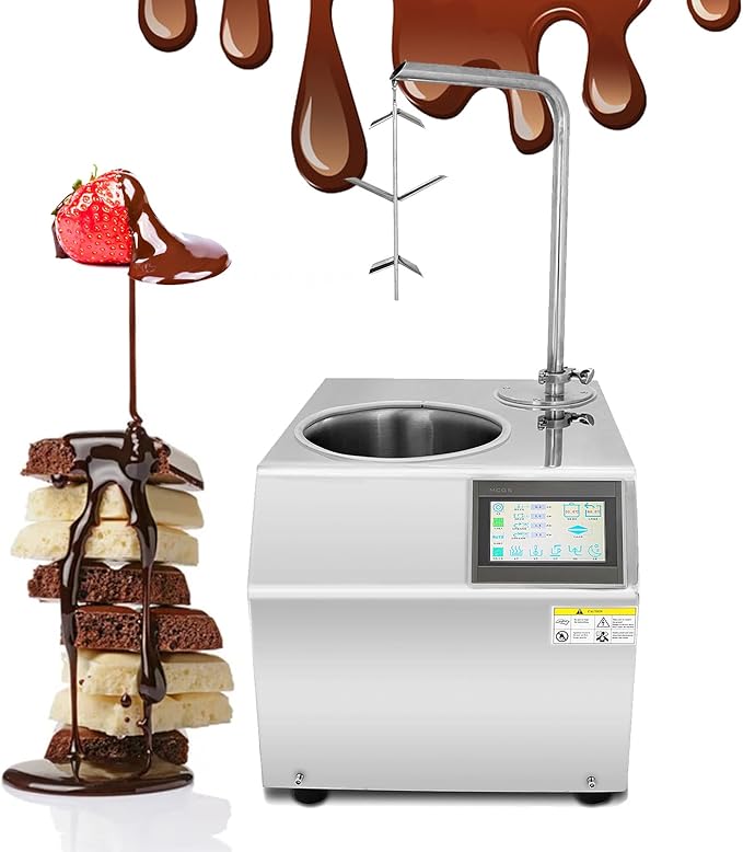 Chocolate Fountain Machine,Chocolate Termperating Machine Chocolate Melting Machine,Chocolate Processing,Chocolate Tempering Melting Vibrating,Chocolate Melting pot perfect for Chocolate Bar