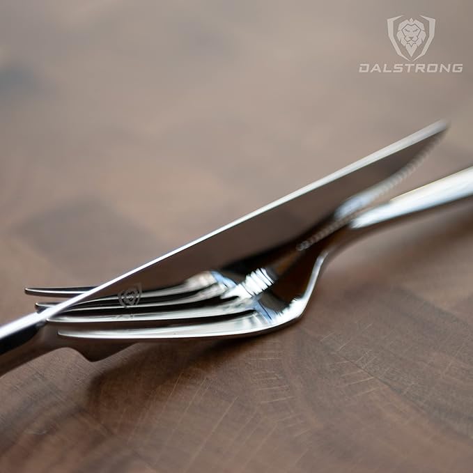 Dalstrong Flatware Cutlery Set - 20 Piece - Silverware Dinner Knife, Dinner Fork, Dinner Spoon, Dessert Fork, Dessert Spoon - High-Carbon Stainless Steel - Service for 4 - Table Dinner Set - Gift