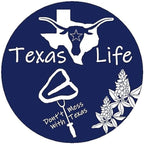 Andreas Silicone JO-LLTX Non-Slip 6.25" Jar Opener, Easy Lid Opener, Made with Silicone and Fabric, Dishwasher Safe, Garlic Peeler, Texas Life, 6.25 inch