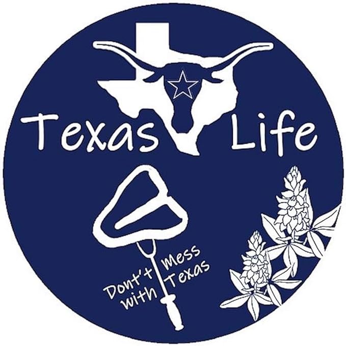Andreas Silicone JO-LLTX Non-Slip 6.25" Jar Opener, Easy Lid Opener, Made with Silicone and Fabric, Dishwasher Safe, Garlic Peeler, Texas Life, 6.25 inch