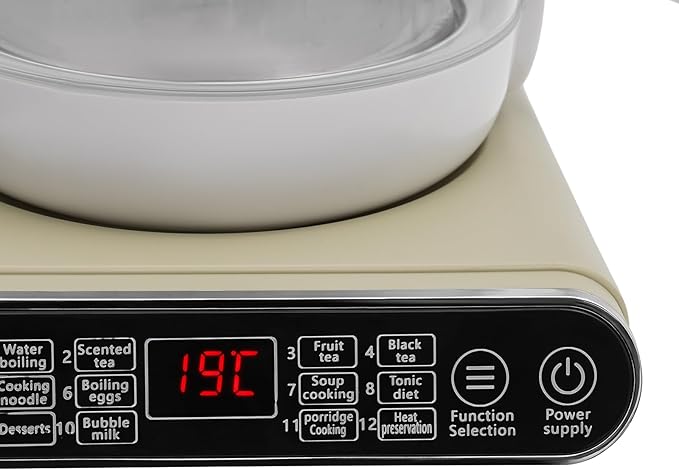 Health Pot, 110V Electric Kettle Tea Maker with Infuser, 1.8L/60.87Oz Large Capacity Glass Kettle & Stew Pot - Multifunctional Tea Maker - 12 Menus