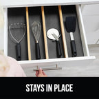 GORILLA GRIP powerGRIP Drawer Shelf and Cabinet Liner, Thick Strong Hold, Non-Adhesive Liners Protect Kitchen Cabinets and Cupboard, Bathroom Drawers, Easy Install, Breathable Mat, 17.5" x20' Charcoal