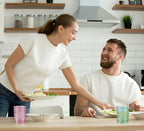 6 Pack Green Vintage Glassware Set, 10oz Textured Embossed Drinking Glasses, Colored Water Glasses, Green Glass Cups for Juice, Cocktails, Beer, Iced Tea, Soda