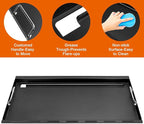 Full-Size Griddle Inserts for Weber Genesis II 400 Series Gas Grills, Flat Top Griddle with Handles for Genesis II E-410 S-410 E-435 S-435 E-440 S-440 LX E/S-440, Replace for Weber 6789