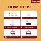 4 in 1 electric egg cooker | Boils upto 14 eggs | Poacher | Omelet maker | Vegetable steamer, dumpling & More | Royal Black