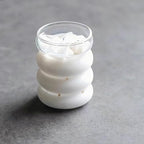 2 Pcs Drinking Glasses with Bamboo Lids and Glass Straw 14oz Glassware Set,Cocktail Glasses,Iced Coffee Glasses,Beer Glasses,Ideal for Water,Soda,Tea,Gift - with Cleaning Brushe