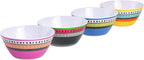 Gibson Home Almira Melamine Dinnerware, Assorted, Service for Four (12pcs)