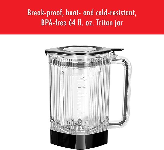 ZWILLING Enfinigy Power Blender, Piranha Teeth Winglet Blade for Ultimate Blending, 6 programs for Ice cream, Smoothies and more, 64oz pitcher, 12 speed, Black