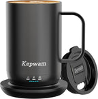 Self-Heating Coffee Mug T1, 16oz Rechargeable Heated Coffee Mug, Smart Coffee Warmer Mug with App-Controlled,Advanced Temperature-Controlled Heating Coffee Gifts for Women Men Coffee Lover