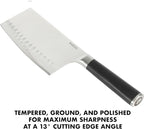 Babish High-Carbon 1.4116 German Steel 6.5 Inch Full Tang, Forged Cleaver Kitchen Knife