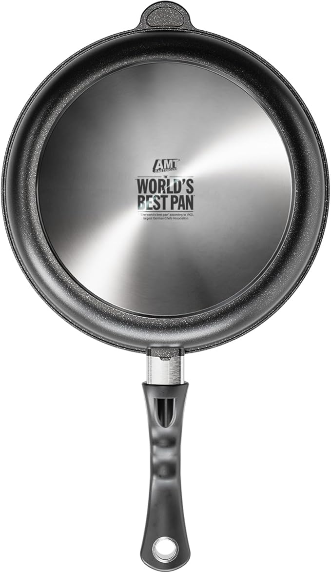 AMT Gastroguss The World´S [...] Frying pan Non-Induction, Diameter 28 cm, Height 5 cm, cast Aluminium (Aluminium), Lotan® Non-Stick Coating for Fat-Free-Frying, AMZN-528-US