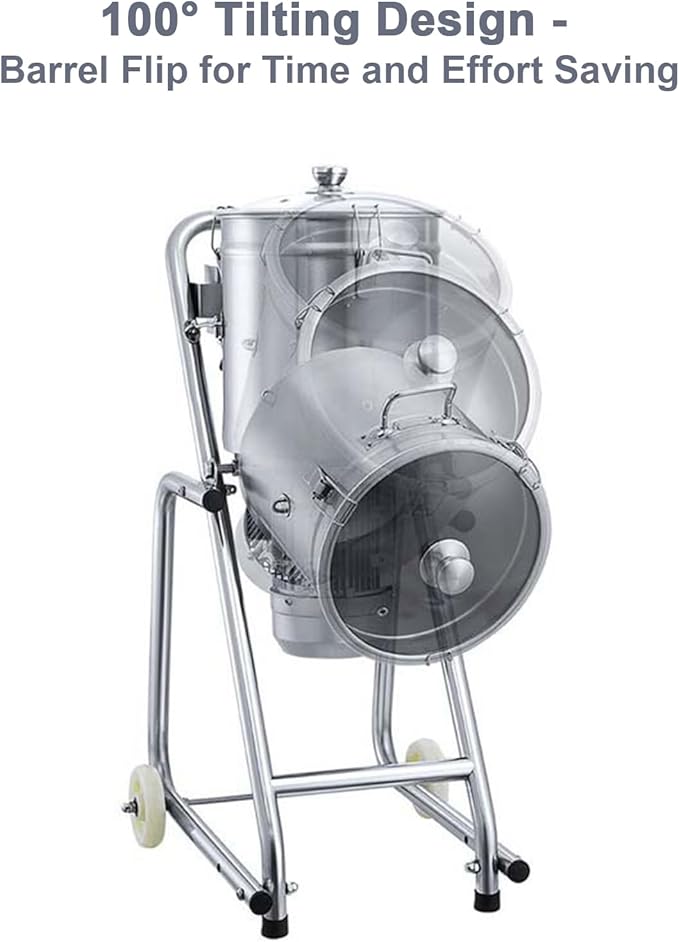 Kolice Commercial 34QT Food Processor, Stainless Steel Meat Chopper, Vegetable Cutter, Electric Food Chopper -Timer Control, Visible Transparent lid