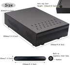 Espresso Knock Box Drawer, 2.5L Capacity Stainless Steel Detachable Coffee Ground Knock Container, For Home, Office, Restaurant and Coffee Shop (Black)