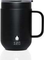 Ciups - Smart Heated Coffee Mug, 16 oz, 4-Hour Battery Life, Cup Warmer, Self Heating, Temperature Control, LED Display, Black
