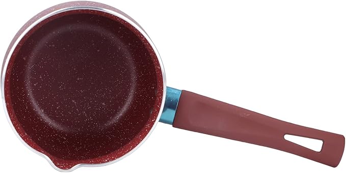 butter warmer Pan, Non Stick Milk Pan Mini Coffee Pot Saucepan Lightweight Kitchen Cooking Pot Aluminium Alloy Saucepan Cooking Pots Pot Stone Pot(red)