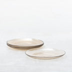 Fortessa Los Cabos Glass Dinnerware Collection, Dinner Plate (Set of 4), 10.5 Inch, Ginger Root