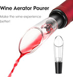 Beneno Multifunctional Wine Bottle Opener Gift Set - Wing Corkscrew, Foil Cutter, Vacuum Stopper & Aerator Pourer, Perfect for Wine Lovers Man Woman, Black Set