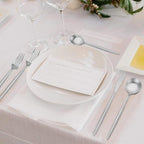 Matte Silverware Set, Oliviola 40-Piece Stainless Steel Flatware Cutlery Set Service for 8, Satin Finish Kitchen Utensil Set, Dishwasher Safe