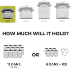 CORE Magnetic Leak Proof Soft Cooler with Waterproof Zipper | Insulated Bag Portable Ice Chest Box | Best Soft Cooler for Food & Beverages for Tailgating, Car Camping, Travel, and Family Beach Picnics