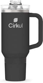 Cirkul 40oz. Carbon Stainless Steel Tumbler with Handle, All-Day StrawSip™, Double-Wall Insulated