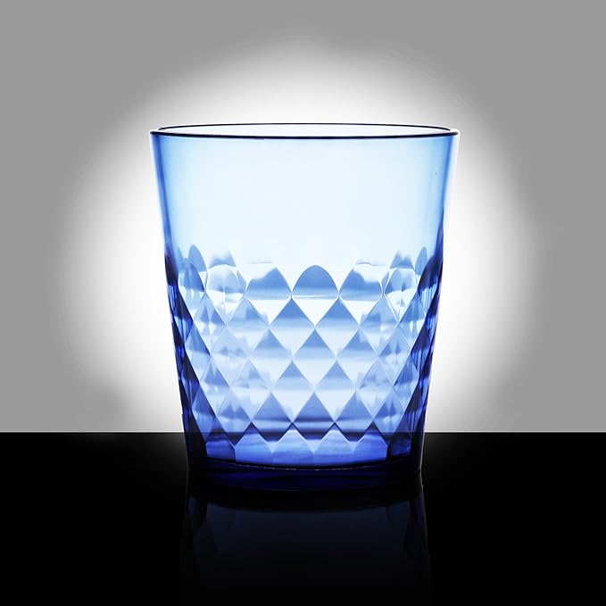 SCANDINOVIA - 13 Oz Unbreakable Cups - Vibrant Acrylic Tumblers, Shatterproof, Reusable & Dishwasher Safe, Smooth Rims, BPA-Free, Indoor & Outdoor Use, Plastic Cocktail Glasses - Set of 6-13 Oz