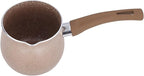 Mini Saucepan, 0.8qt/750ml Nonstick Butter Warmer Multi Milk Pot Stockpot Practical Small Melting Pot with Handle Pour Spouts