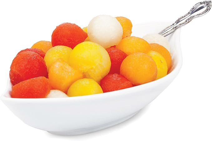 CatCora Melon Baller, Professional 18/8 Stainless Steel Dual Blades 22/30-MillimeterFor Melon Balls and Garnishes, Ergonomic Soft-Grip Handle