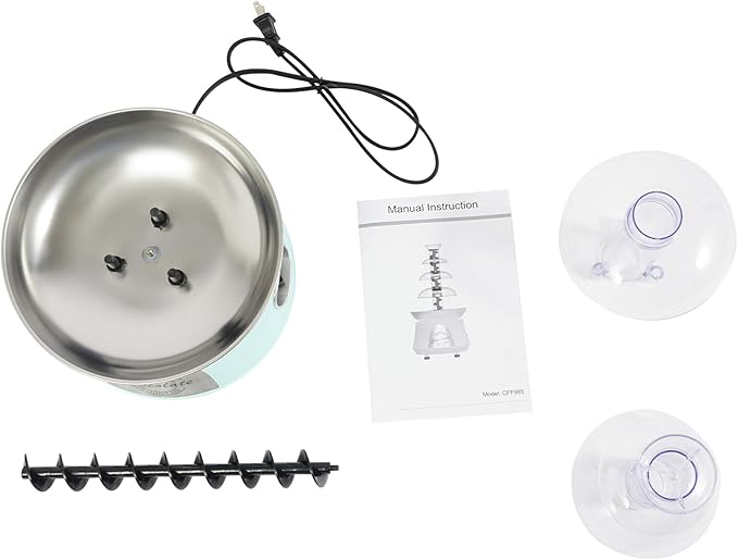 Chocolate Fountain Machine - 4 Tier Electric Chocolate Fondue Fountain Machine for Parties - Melts Cheese, Queso, Candy, and Liqueur - Dip Strawberries, Apple Wedges, Vegetables, and More