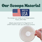 94 mL (94 CC | 3.18 Oz.) Long Handle Scoop for Measuring Coffee, Pet Food, Grains, Protein, Spices and Other Dry Goods (Pack of 25)