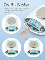 CGOLDENWALL Precision Lab Scale 3000g X 0.01g Digital Analytical Balance Laboratory Balance Jewelry Scale Scientific Scale 0.01g Accuracy 110V (3000g, 0.01g)