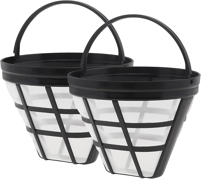 Reusable Coffee Filter Basket, 2 Pack cone Coffee Maker Filter #4 Replacement Coffee Filter Compatible with Ninja CFP301 CFP201 Coffee Accessories