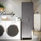 SystemBuild Camberly 24" Utility Storage Cabinet in Graphite Gray