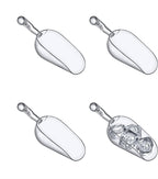 Amazing Abby - Elsa - 5-Ounce Plastic Ice Scoops (Set of 4), Plastic Utility Scoops, BPA-Free, Food-Grade, Shatter-Proof, Good for Kitchen and Restaurant, Perfect for Home and Commercial Use