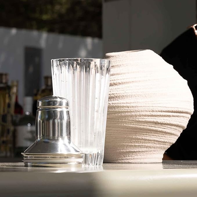 Glass Cocktail Shaker | Martini, Margarita Mixer for Professional Bartending | Durable Bar Set for Mixing Drinks | Perfect for Home or Bar Use (17oz)