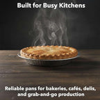 1000-Pack 7 15/16" Foil Pie Pans - Deep 1 1/8" Disposable Aluminum Pie & Tart Pans with Full Curl Rim - For Bulk Baking, Portion Prep, To-Go Meals, Market Stands & Foodservice Lines