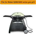7646 Cooking Grid Grates for Weber Q300 Q320 Q3000 Q3200 Gas Grills, 586002, 57060001, 404341,BBQ Accessories for Weber Baby Q, Matte Cast Iron,2 Pack