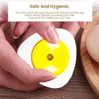 Egg Pricker,Stainless Steel Egg Piercer for Ra w Eggs,Hard Boiled Egg Peeler,Egg Poker with Sturdy Base to Get Good Hard Boiled Eggs,Egg Hole Puncher Pricker with Retractable Pin