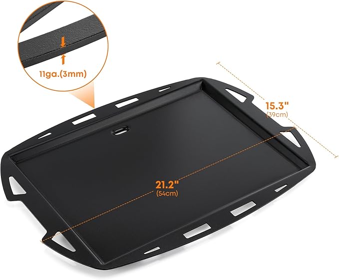 Stanbroil Cooking Griddle Insert for Weber Q200/Q2000 Series Grills, Full Size Nonstick Griddle Plate for Weber Q200, Q220, Q2000, Q2200 Grills
