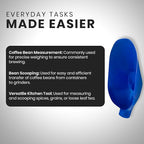 Rattleware 16.85" Kilo Bean Scale Scoop - Durable Precision Coffee Bean Measuring and Scooping Tool for Home Kitchen Baristas or Commercial Use (Blue)