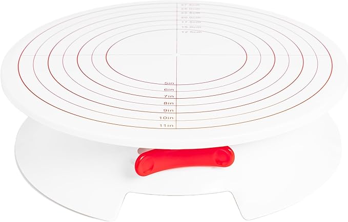 Fat Daddio's TT-123B Revolving Cake Stand, White