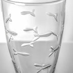 Rolf Glass School of Fish 16oz Beer Pilsner | Set of 4 | Craft Beer Glasses | Designed and engraved in the USA